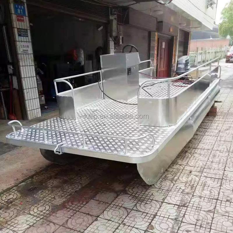 12ft Vessel passenger ship aluminum 5052 double two pontoons hull jet boat speed high speed rib boat with console cabin boats