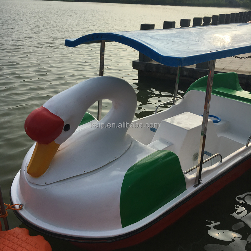 Floating tube floating mat water slide toy swan boat 4-person fiberglass pedal boat inflatable aqua pool parasol