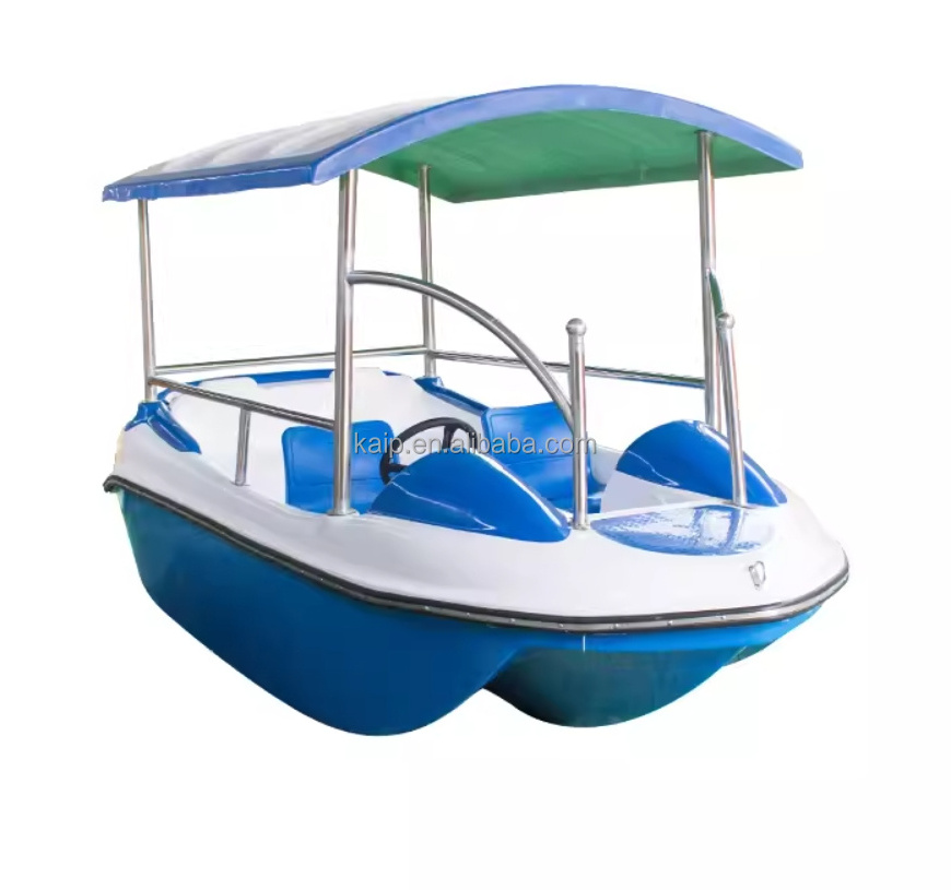 Solar electric boat for 6 person fiberglass boat factory mini environmentally friendly rechargeable solar boat for water park