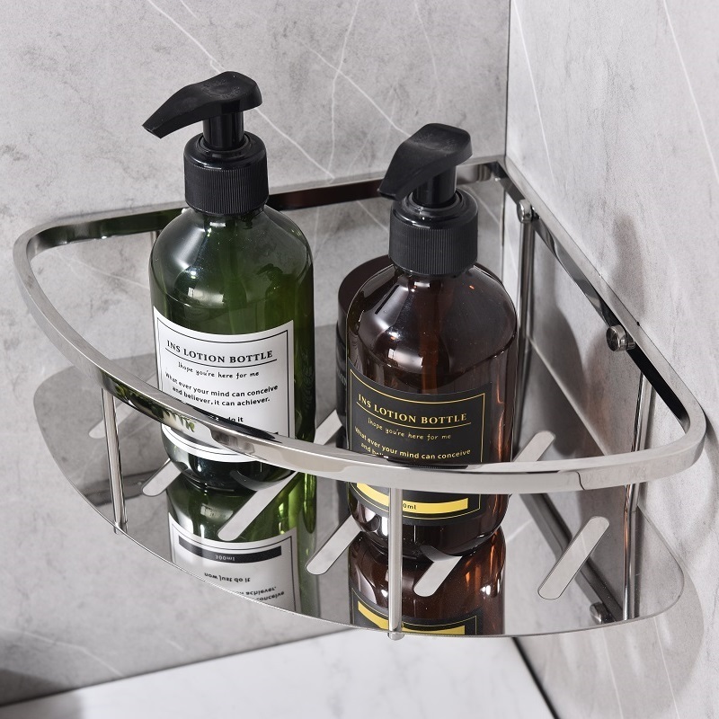 Stainless Steel  304 Storage Rack Corner Shelf Bathroom Triangle Shelf