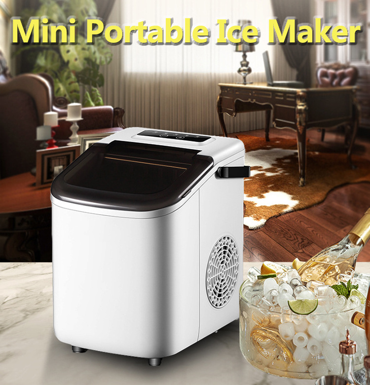 Mini Domestic Fast Ice Making Machine For Milk Tea Shop Electric Ice Maker