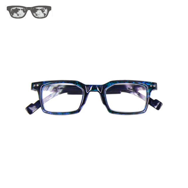 Trendy style frame shape clear plastic reading glasses for reader