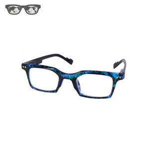 Trendy style frame shape clear plastic reading glasses for reader