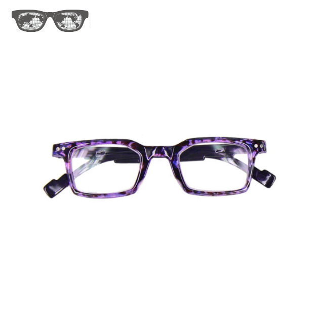 Trendy style frame shape clear plastic reading glasses for reader