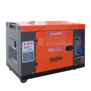 EXCALIBUR Portable Strong 3kW 5kW 6kW 7kw 8kw 8.5kw 9kw 10kw 15Kva Power Silent Diesel Generator