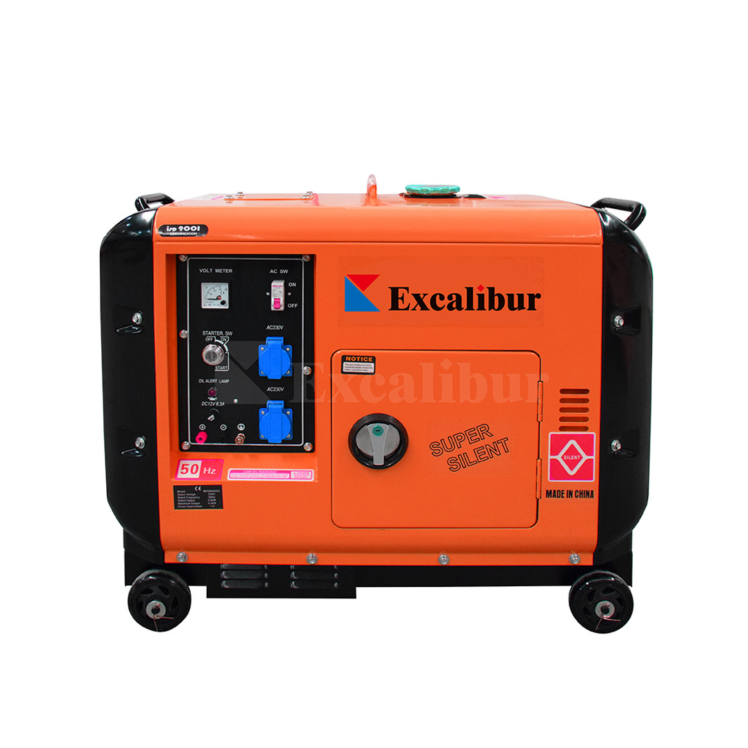 EXCALIBUR 3kva 5kw 5kva 5.5kva 6kva 6.5kva 7kva 8kva 12kw  Super Silent Diesel Generators With Good Price