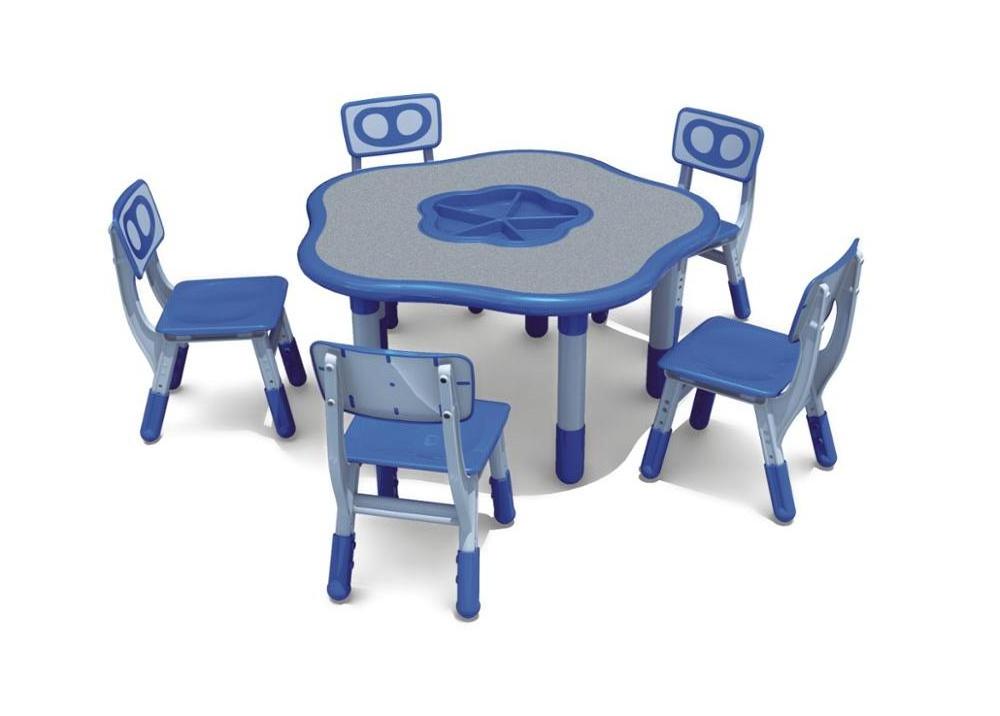 Children's Furniture Series - Plastic Table and Chair Set for School