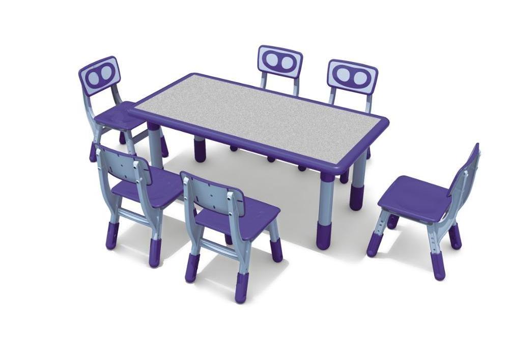 Children's Furniture Series - Plastic Table and Chair Set for School