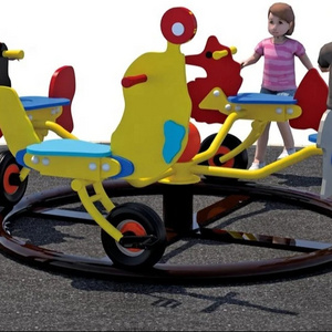 Kaiqi KQ60195B children play games merry go round four PE bikes for kindergarten,school, back yard,public park