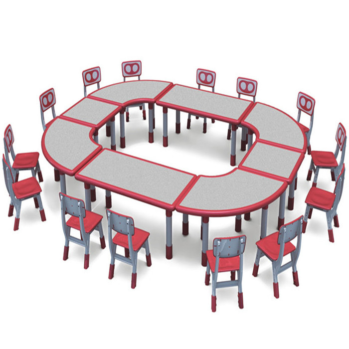 Children's Furniture Series - Plastic Table and Chair Set for School