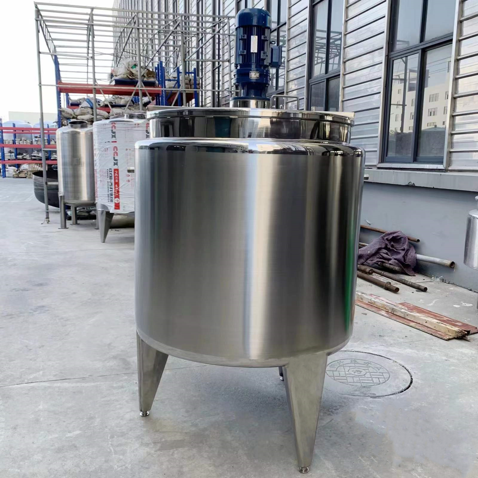 Stainless steel fertilizer liquid soap chemical machinery mixer mixing tank machine