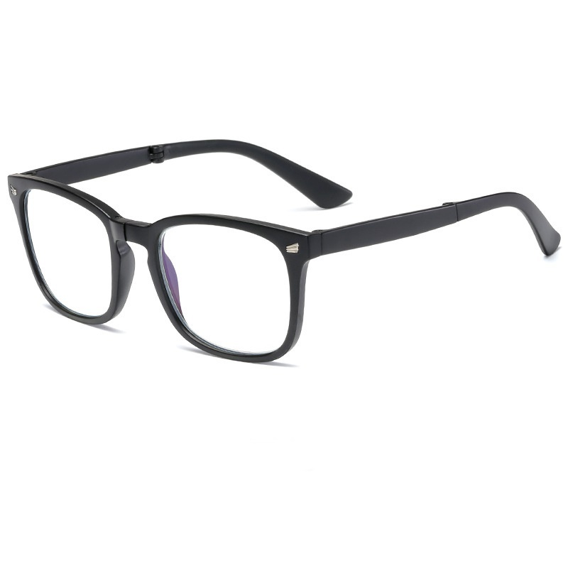 New square anti-blue light for women and men fold frame optical photochromic glasses