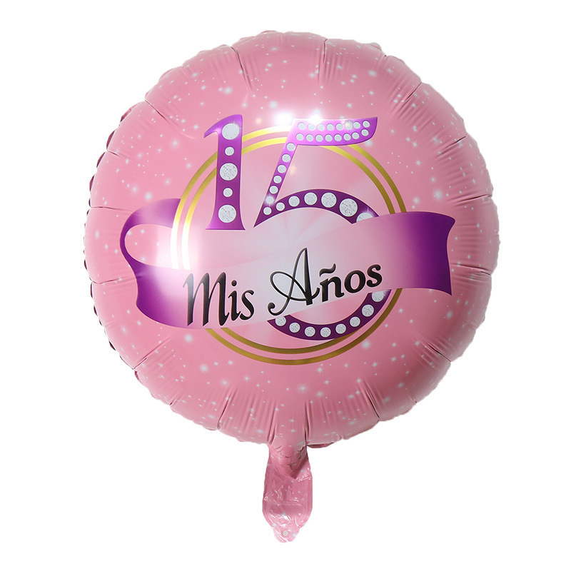 18 inch Spanish Espanol Mis Quince Fifteen Balloons Mis 15 Anos Para Globos For Girl Fiesta De Quince Anos Anera Party Deco