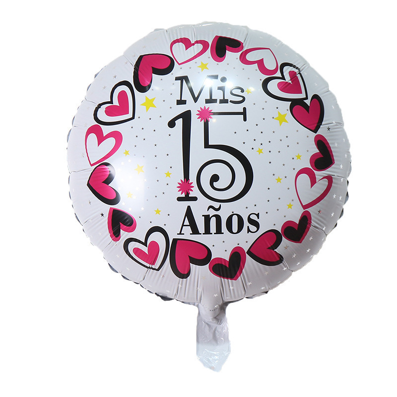 18 inch Spanish Espanol Mis Quince Fifteen Balloons Mis 15 Anos Para Globos For Girl Fiesta De Quince Anos Anera Party Deco