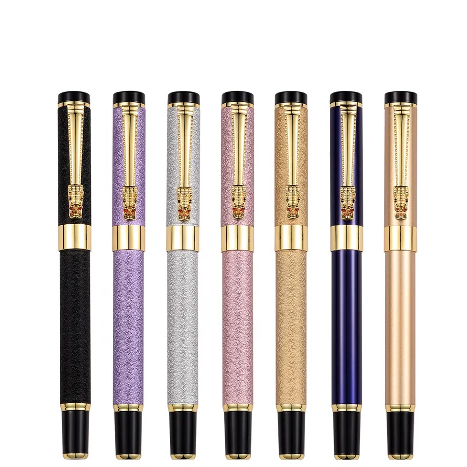 New Design Luxury Dragon Clip Metal Gold Fountain Pen Vip Fountain Pen For Office Gift With Custom Logo