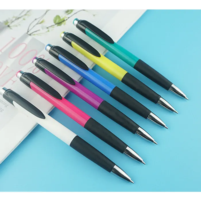 Hot Selling Promotion Pen Cheap Wholesale Plastic Ball Pen 0.7Mm Blue Ballpoint Pen Set With Custom Logo