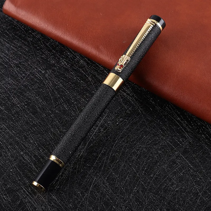 New Design Luxury Dragon Clip Metal Gold Fountain Pen Vip Fountain Pen For Office Gift With Custom Logo