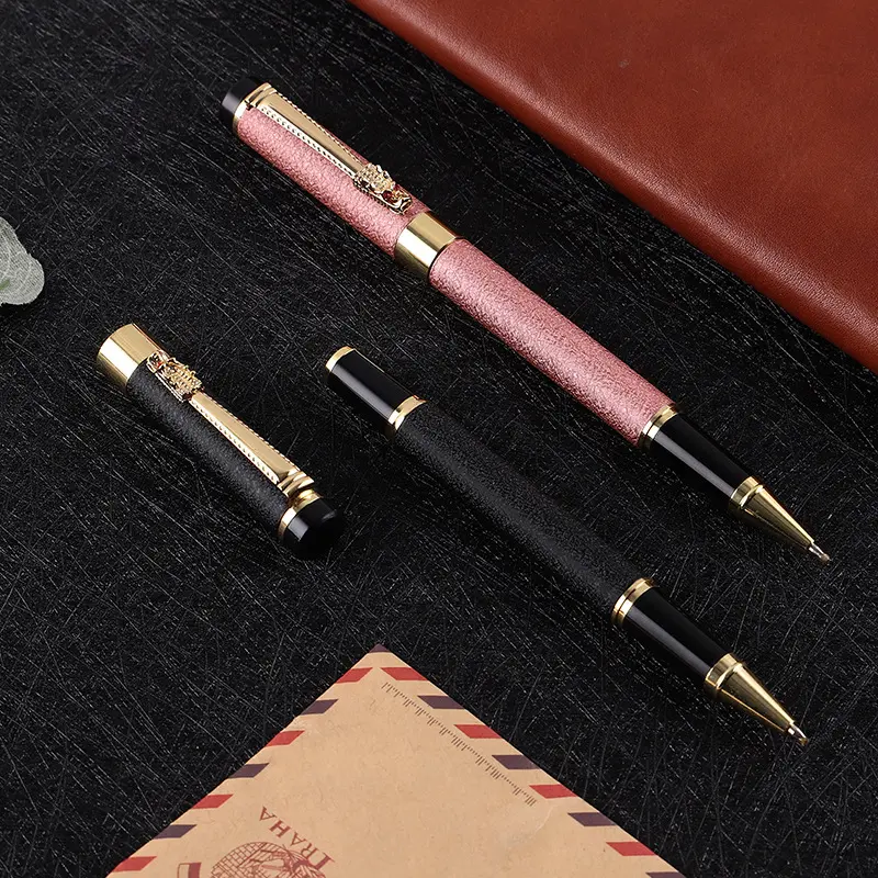 New Design Luxury Dragon Clip Metal Gold Fountain Pen Vip Fountain Pen For Office Gift With Custom Logo