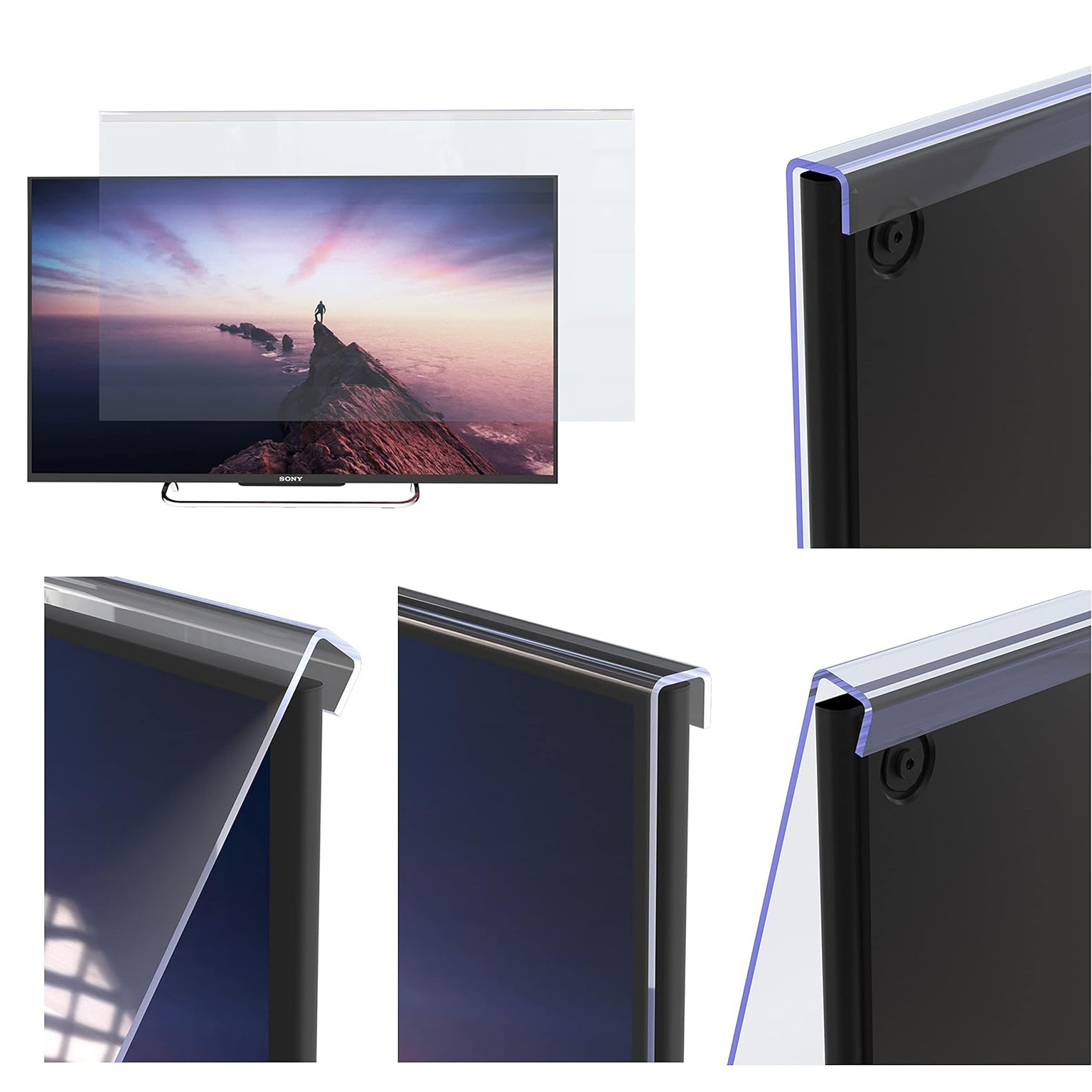 Anti Blue Light Screen Protector Panel for 32 40 50 55 60 65 70 75 80 85 Inches TV Acrylic Screen Protector