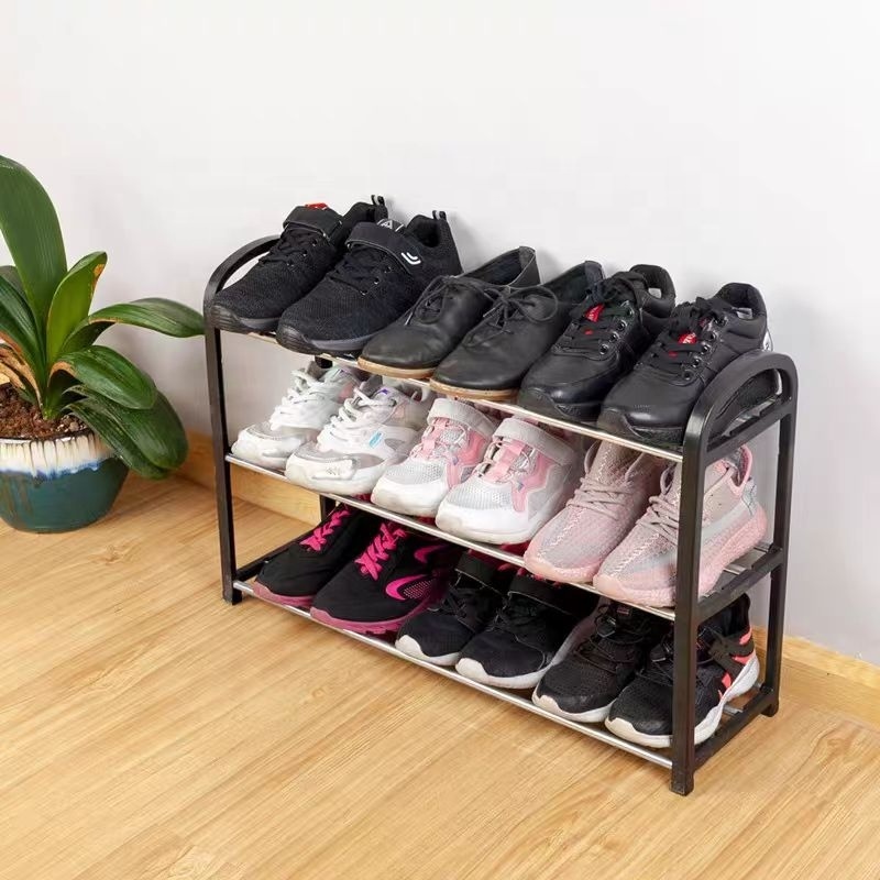 shoes rack organizer metal Shoe Rack 3/4/5 Tier Closet Shoe Organizer for Closet Floor Entryway Storage