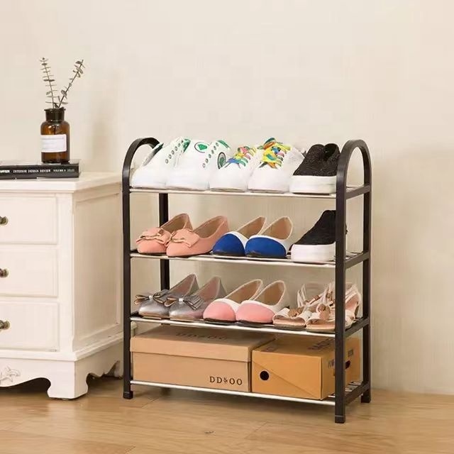 shoes rack organizer metal Shoe Rack 3/4/5 Tier Closet Shoe Organizer for Closet Floor Entryway Storage