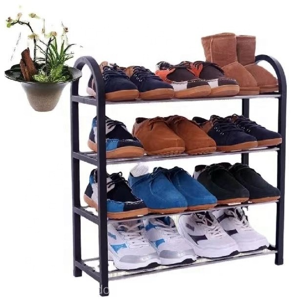 shoes rack organizer metal Shoe Rack 3/4/5 Tier Closet Shoe Organizer for Closet Floor Entryway Storage