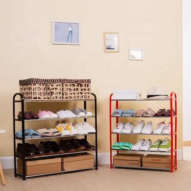 shoes rack organizer metal Shoe Rack 3/4/5 Tier Closet Shoe Organizer for Closet Floor Entryway Storage