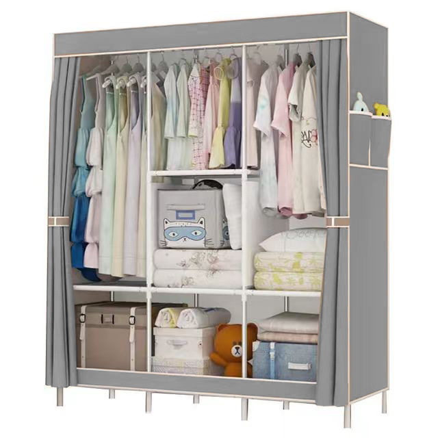 Wholesale Sales Foldable Cabinets Simple Bedroom Office Cabinets Reinforced with Dustproof Cloth Home Furniture Wardrobe Modern