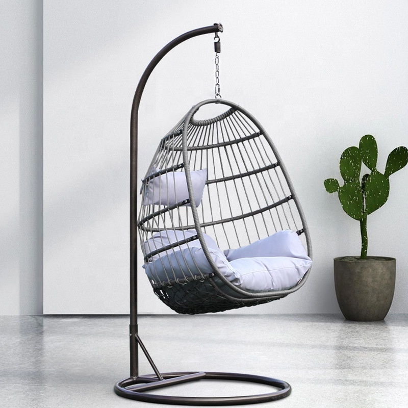 Swing Chair High Quality Modern Design Eggchair for Indoor and Outdoor Hammock Hanging Patio Swing Chair with Stand