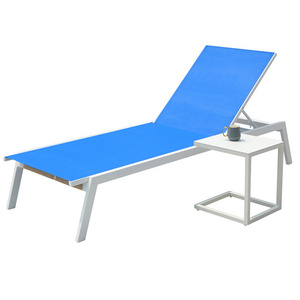 Tanning Ledge In-pool Seaside Recliner Outdoor Beach Sun Loungers Elastic Breathable Back Fiberglass Plastic