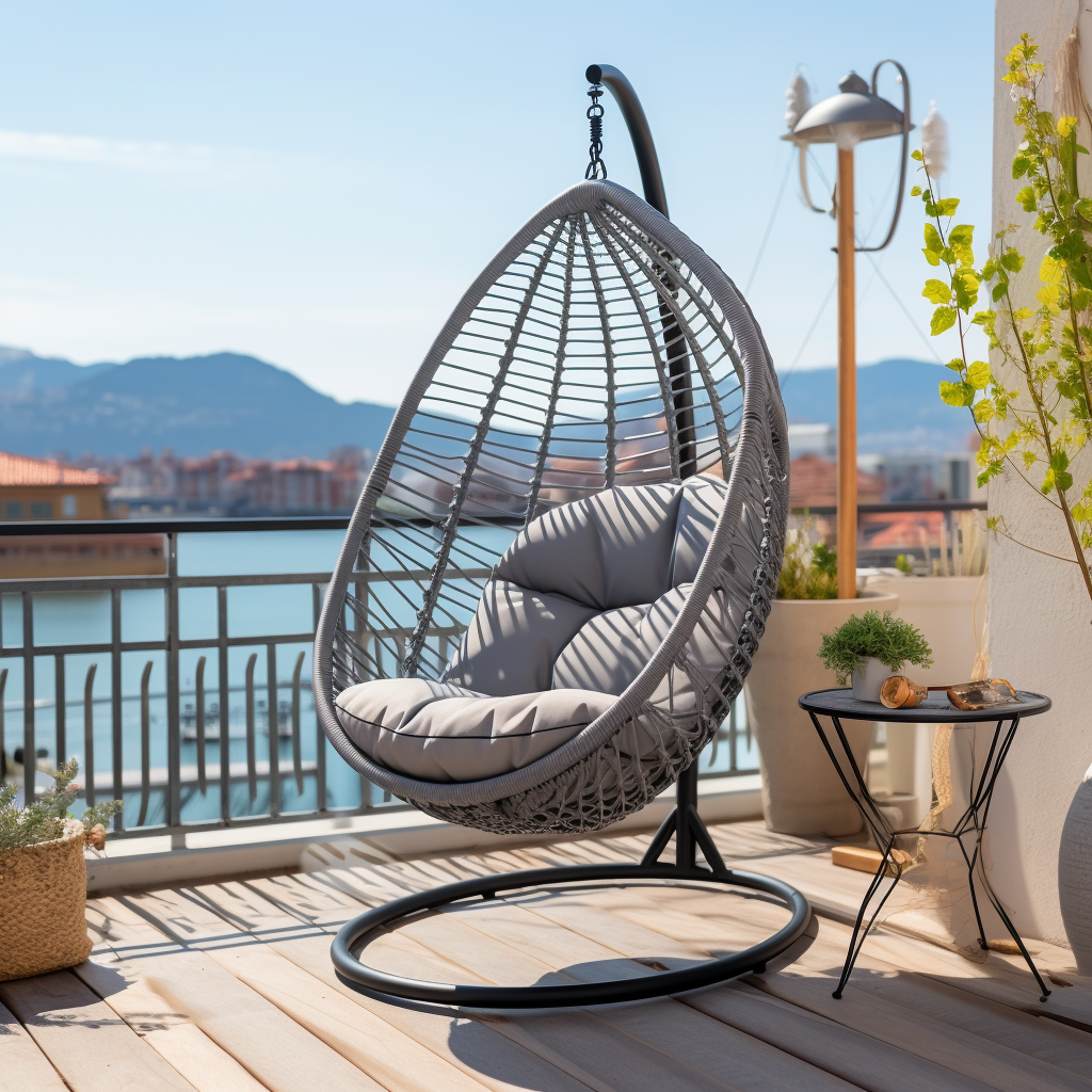 Outdoor furniture nest bird round swing chair bed hanging chairs resin rope patio garden chair  Outdoor Furniture Leisure