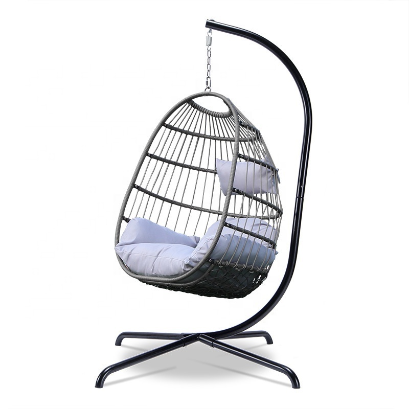 Outdoor PE rattan hanging chairs garden swing chairs patio wicker chairs