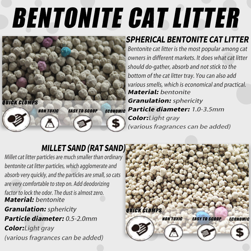 Trade botanical wholesale ultra absorbent cat sand dust free bentonite cat litter factory