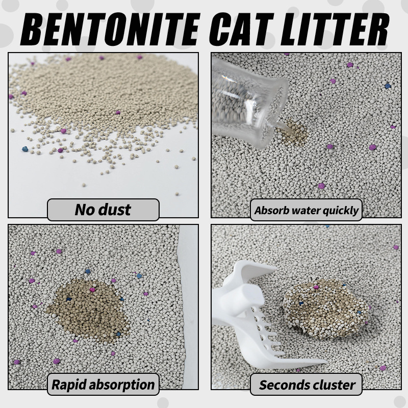 Trade botanical wholesale ultra absorbent cat sand dust free bentonite cat litter factory