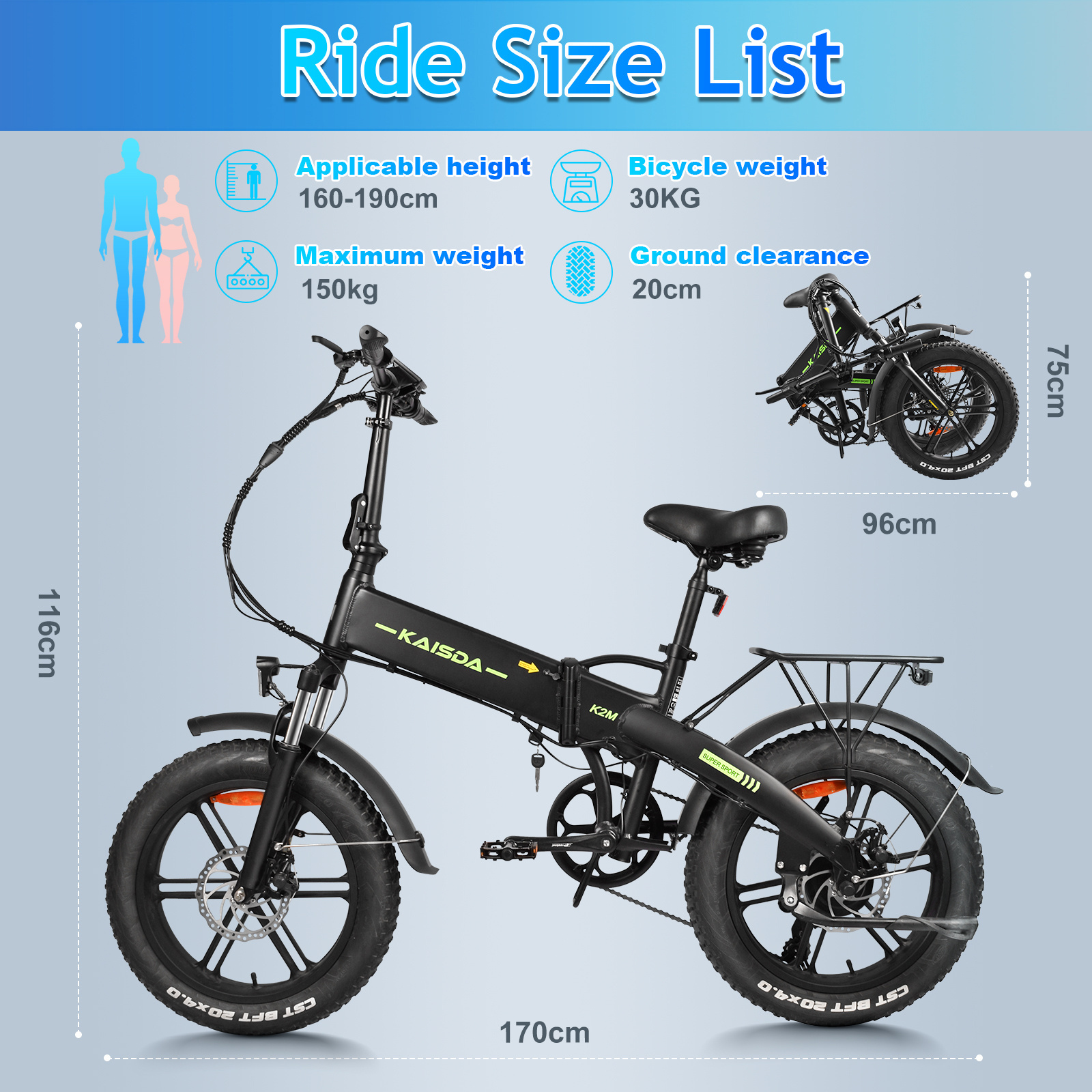 EU Warehouse 500W motor electric bicycle fiets elektrische 48V13Ah 20 inch ebike folding fat tire electric bike