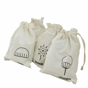 KAISEN Eco Bag Cotton,Natural Cotton Bag Logo Print,Drawstring Wholesale Cotton Bag Blank Canvas drawstring bag Bag