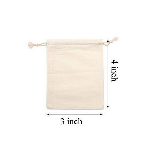 KAISEN Reusable Produce Bags Muslin Shopping Storage100% Natural Cotton Washable Biodegradable Drawstrings  Bag