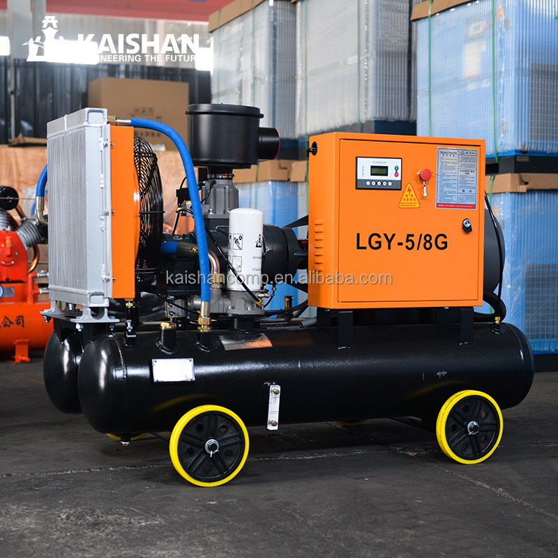 New products air-compressor 2023 AC electric mobile 300 psi Screw air compressor for mining equipment