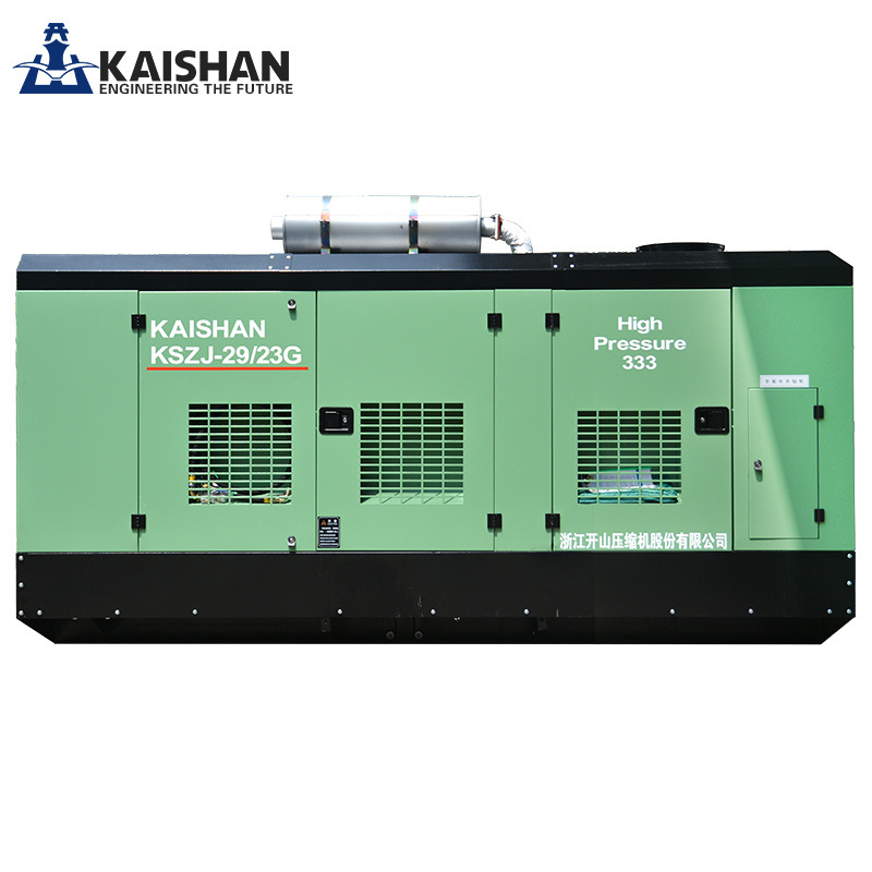 Kaishan 400KW Air-compressor large skid mounted diesel air compressor for deep water well drilling rig