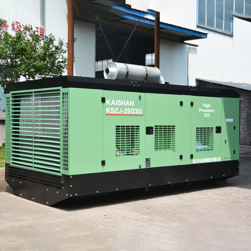 Kaishan 400KW Air-compressor large skid mounted diesel air compressor for deep water well drilling rig