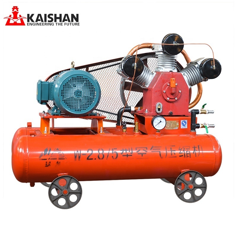 Portable 4 cylinders master power piston diesel air compressor for pneumatic hammer