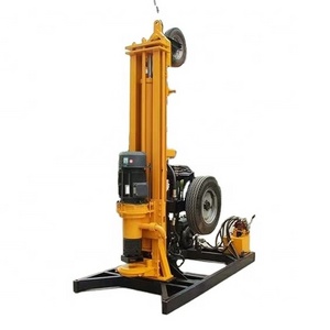 Small 200m water well used electric mini crawler portable dth drilling rig drill machine for sale