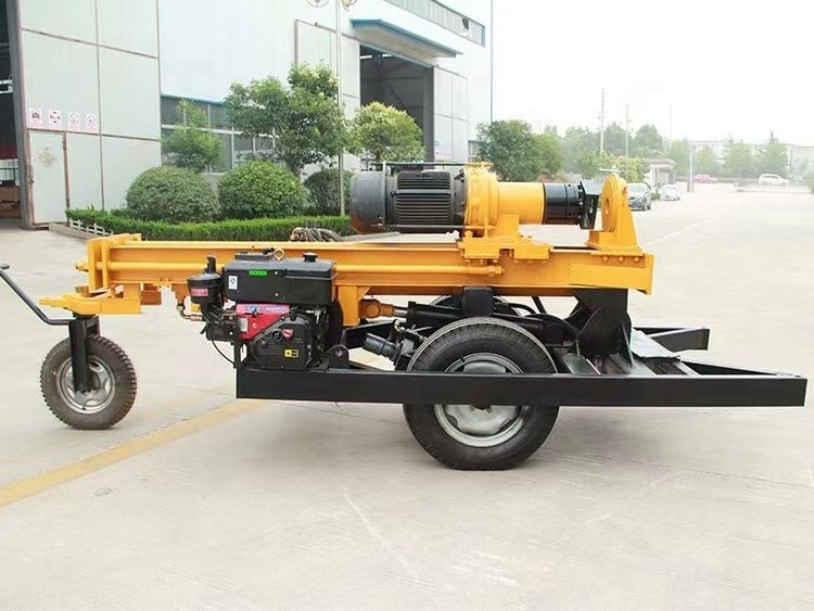 Small 200m water well used electric mini crawler portable dth drilling rig drill machine for sale