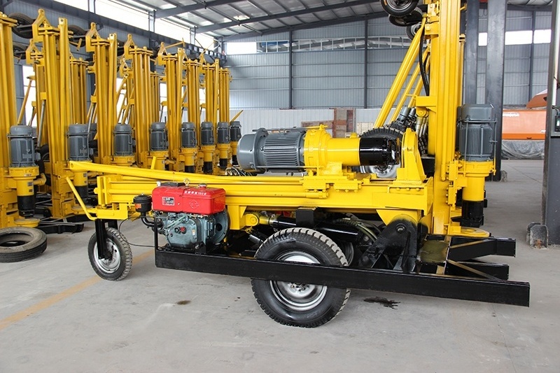 Small 200m water well used electric mini crawler portable dth drilling rig drill machine for sale