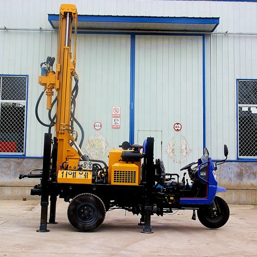 Low price tricycle truck mounted portable water well drilling rig price for water well 200m