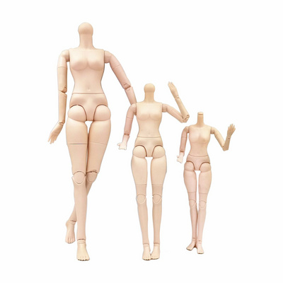 Plastic doll body articulated body in 22 inch 18 inch 14 inch body for bjd doll