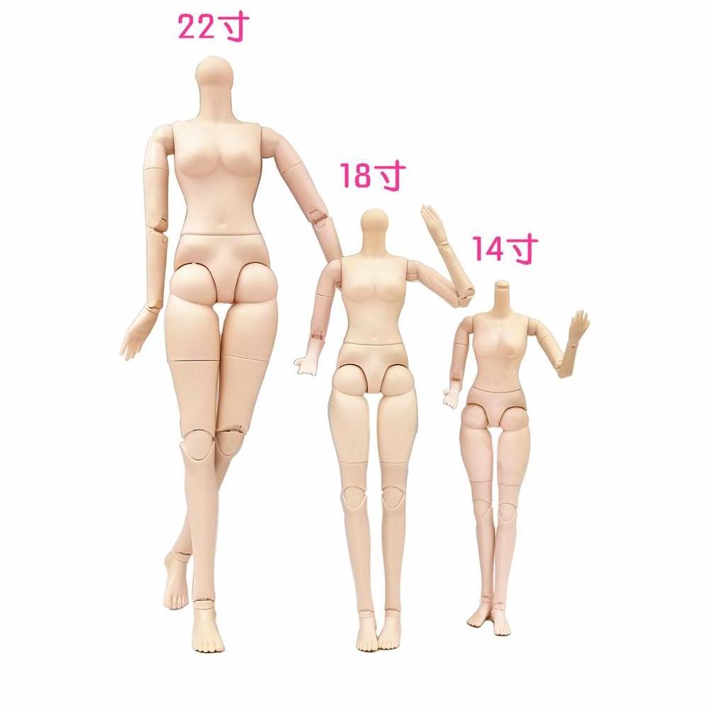 Plastic doll body articulated body in 22 inch 18 inch 14 inch body for bjd doll