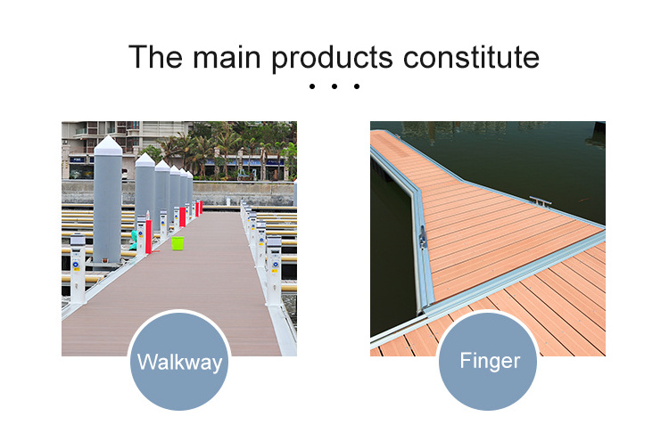 Pontoon Floating Platform Pier Marina Engineering Design Pontoon Aluminum Floating Dock