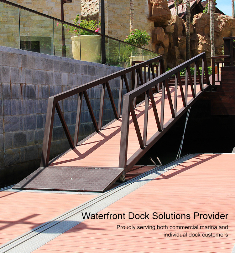 Advanced Floating Marina Dock Platforms & Jetty Floaters Reliable Aluminum Handrails Perfect for Floating Pontoon Boat Bridges