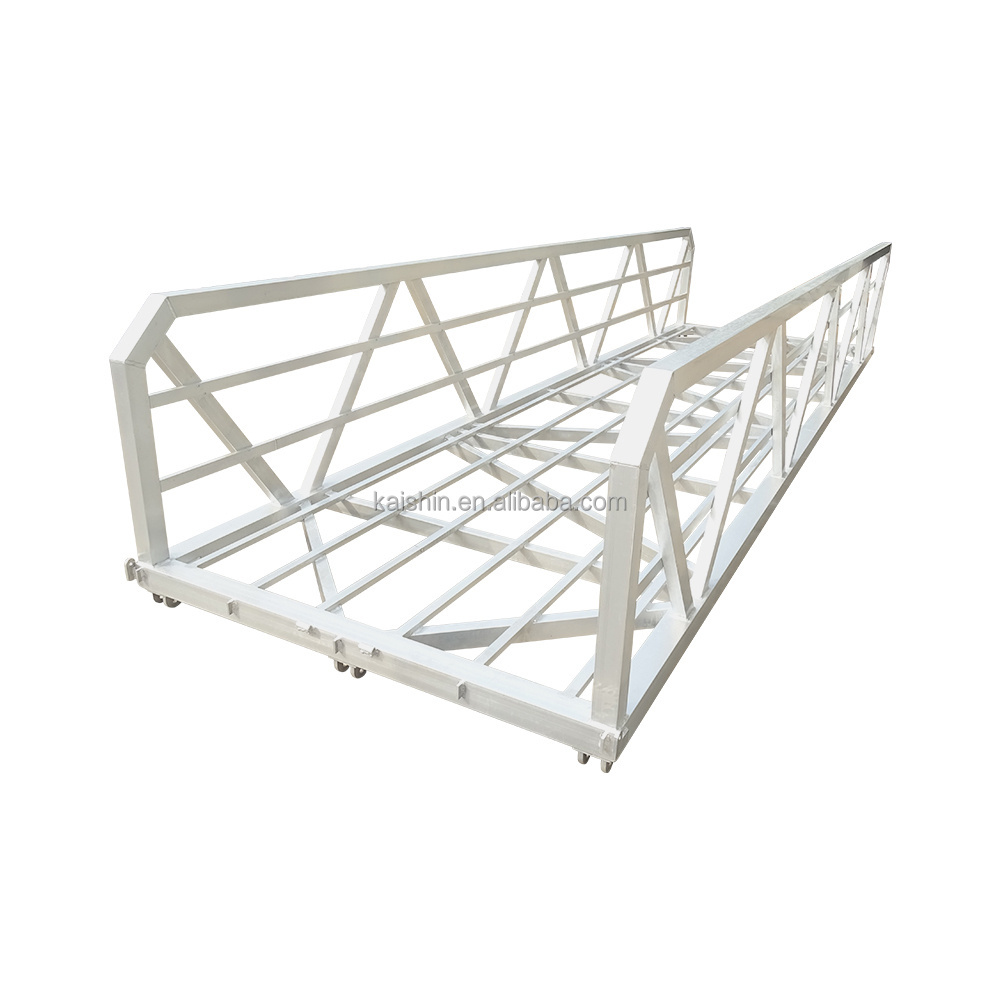 Heavy-Duty Aluminum Alloy Marine Gangway Aluminum Frame with HDPE Pontoon for Safe Docking